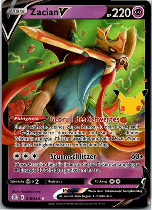 Zacian V Exemplar 1,95 €