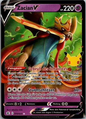 Zacian V Exemplar 1,95 €