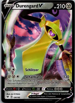 Pokémon-Karte Durengard V 126/185 Farbenschock