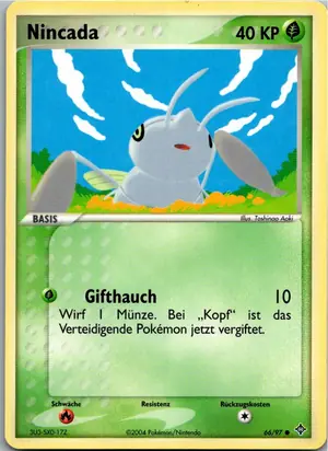 Pokémon-Karte Nincada 66/97 EX Drache