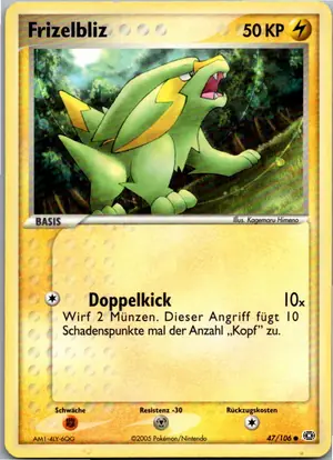 Pokémon-Karte Frizelbliz 47/106 EX Smaragd