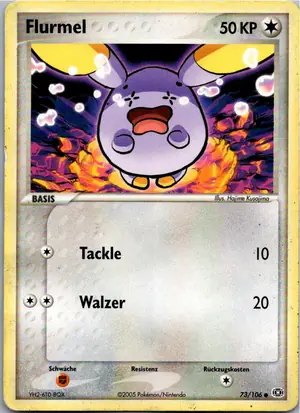 Pokémon-Karte Flurmel 73/106 EX Smaragd