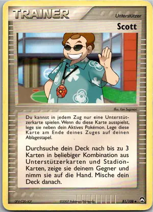 Pokémon-Karte Scott 81/108 EX Power Keepers