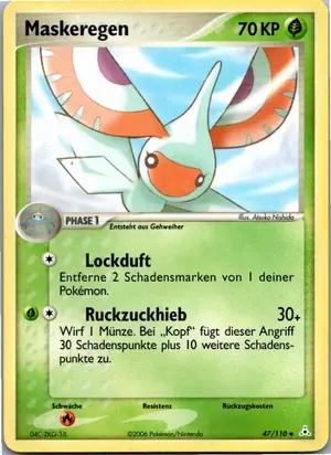 Pokémon-Karte Maskeregen 47/110 EX Holon Phantoms