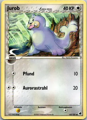 Pokémon-Karte Jurob 62/101 EX Dragon Frontiers