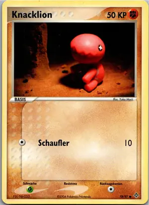 Pokémon-Karte Knacklion 78/97 EX Drache