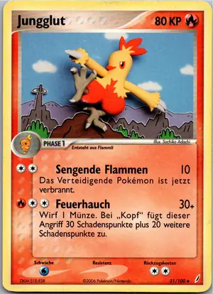 Pokémon-Karte Jungglut 31/100 EX Crystal Guardians