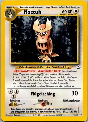 Pokémon-Karte Noctuh 42/111 Neo Genesis