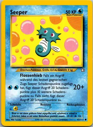 Pokémon-Karte Seeper 62/111 Neo Genesis