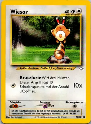 Pokémon-Karte Wiesor 71/111 Neo Genesis