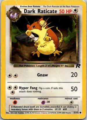 Dark Raticate Dunkles Rattikarl Exemplar 3,95 €