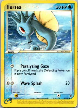 Pokémon-Karte Horsea Seeper 58/97 EX Drache