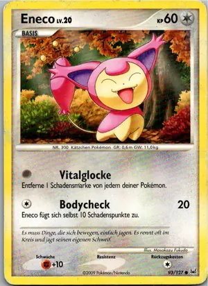 Pokémon-Karte Eneco 93/127 Platin