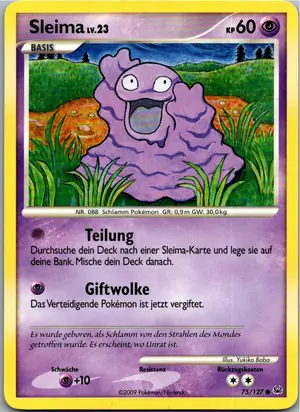 Pokémon-Karte Sleima 75/127 Platin