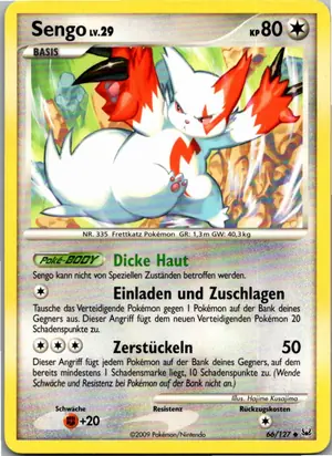 Pokémon-Karte Sengo 66/127 Platin