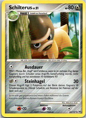 Pokémon-Karte Schilterus 62/127 Platin