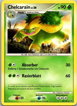 Pokémon-Karte Chelcarain 49/127 Platin