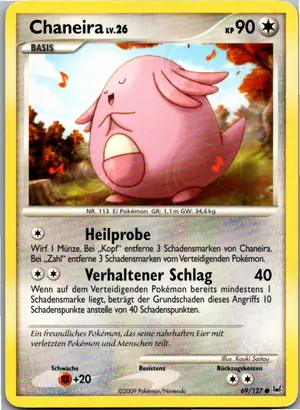 Pokémon-Karte Chaneira 69/127 Platin