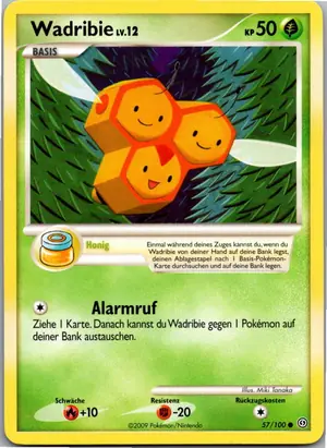 Pokémon-Karte Wadribie 57/100 Sturmtief