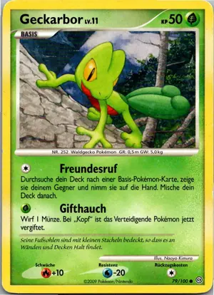 Pokémon-Karte Geckarbor 79/100 Sturmtief