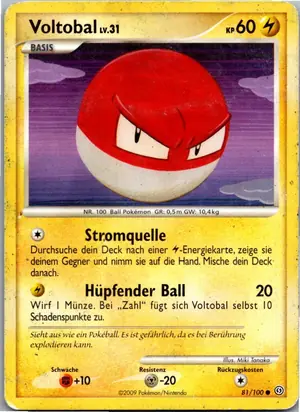 Pokémon-Karte Voltobal 81/100 Sturmtief