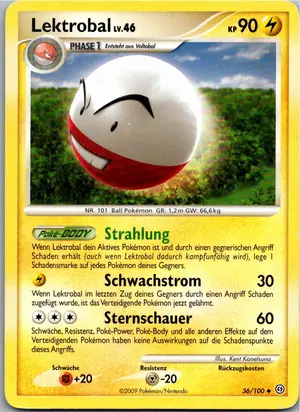 Pokémon-Karte Lektrobal 36/100 Sturmtief