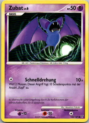Pokémon-Karte Zubat 133/147 Ultimative Sieger