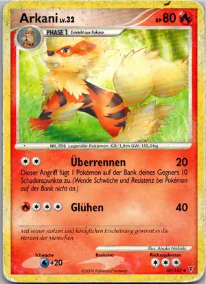 Pokémon-Karte Arkani 50/147 Ultimative Sieger