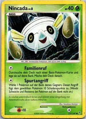Pokémon-Karte Nincada 117/147 Ultimative Sieger