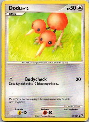 Pokémon-Karte Dodu 102/147 Ultimative Sieger