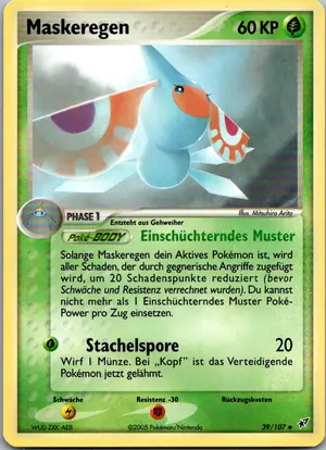 Pokémon-Karte Maskeregen 39/107 EX Deoxys