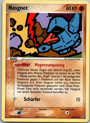 Pokémon-Karte Nasgnet 42/107 EX Deoxys