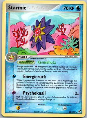 Pokémon-Karte Starmie 48/107 EX Deoxys