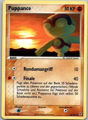Pokémon-Karte Puppance 53/107 EX Deoxys