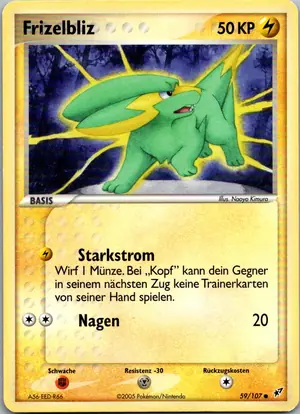 Pokémon-Karte Frizelbliz 59/107 EX Deoxys