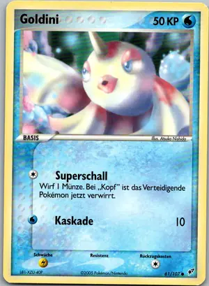 Pokémon-Karte Goldini 61/107 EX Deoxys