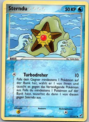Pokémon-Karte Sterndu 77/107 EX Deoxys
