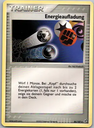 Pokémon-Karte Energieaufladung 86/107 EX Deoxys