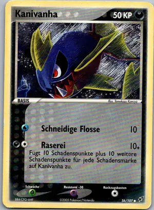 Pokémon-Karte Kanivanha 56/107 EX Deoxys