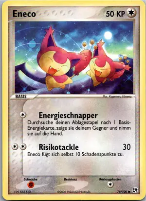 Pokémon-Karte Eneco 79/100 EX Sandsturm