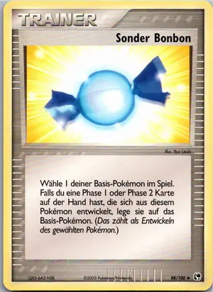 Pokémon-Karte Sonder Bonbon 88/100 EX Sandsturm