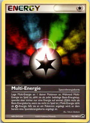 Pokémon-Karte Multi-Energie 93/100 EX Sandsturm
