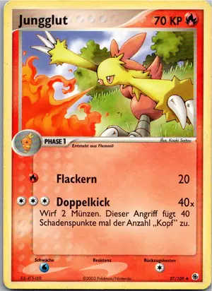 Pokémon-Karte Jungglut 27/109 EX Rubin & Saphir