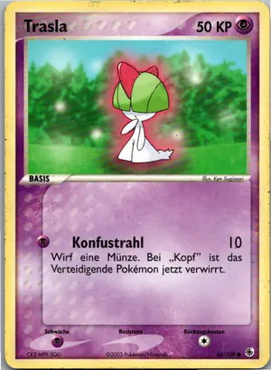 Pokémon-Karte Trasla 66/109 EX Rubin & Saphir