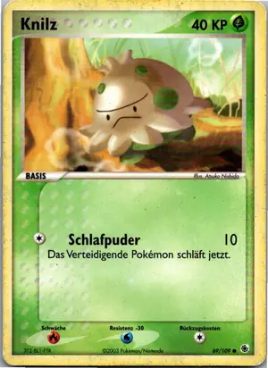Pokémon-Karte Knilz 69/109 EX Rubin & Saphir