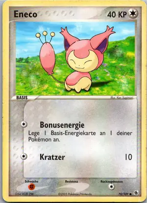 Pokémon-Karte Eneco 70/109 EX Rubin & Saphir