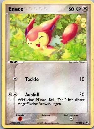 Pokémon-Karte Eneco 71/109 EX Rubin & Saphir