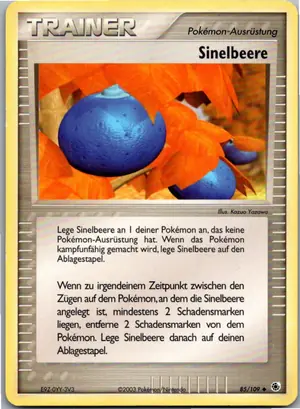 Pokémon-Karte Sinelbeere 85/109 EX Rubin & Saphir