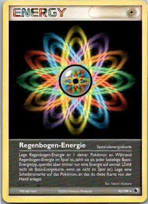 Pokémon-Karte Regenbogen-Energie 95/109 EX Rubin & Saphir