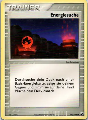 Pokémon-Karte Energiesuche 94/115 EX Verborgene Mächte